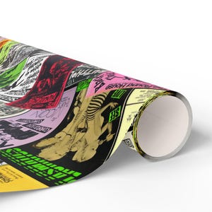 Punk Rock Gift Wrap : Edgy Music Wrapping Paper image 7