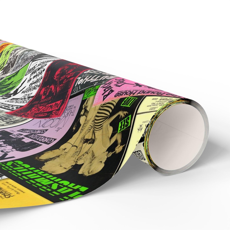 Punk Rock Gift Wrap : Edgy Music Wrapping Paper image 7