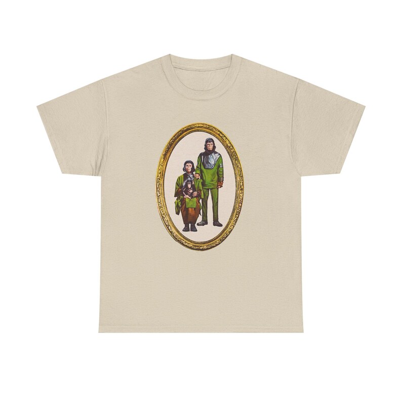 Planet of the Apes Family Values Tee, Ape Lover Gift Shirt, Unisex Graphic Tshirt, Movie Fan Apparel, Retro Style Top image 6