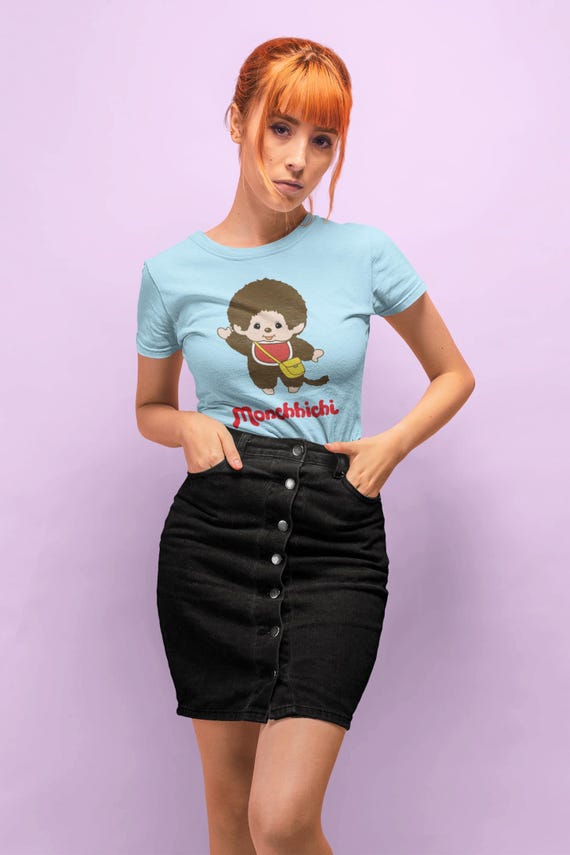 Vintage Monchhichi Graphic Tee: Retro Cartoon Unisex T-Shirt