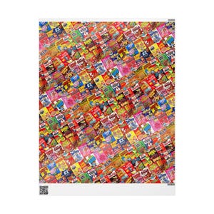 Vintage Breakfast Design Retro Cereal Wrap Nostalgic Gift Paper Colorful Cartoon Style Packaging Sheet Matte Finish Quality Three Sizes Available Perfect Present Covering Holiday Gift Wrapping Essential Birthday Celebration Supplies Unique