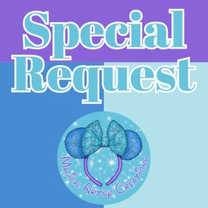 Custom Order - Made with your Dreams and Pixie Dust, Mouse Ears, Minnie Ears, Ears, Headband