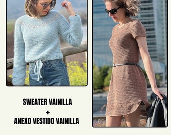 Patrón Sweater Vainilla + Anexo Vestido Vainilla