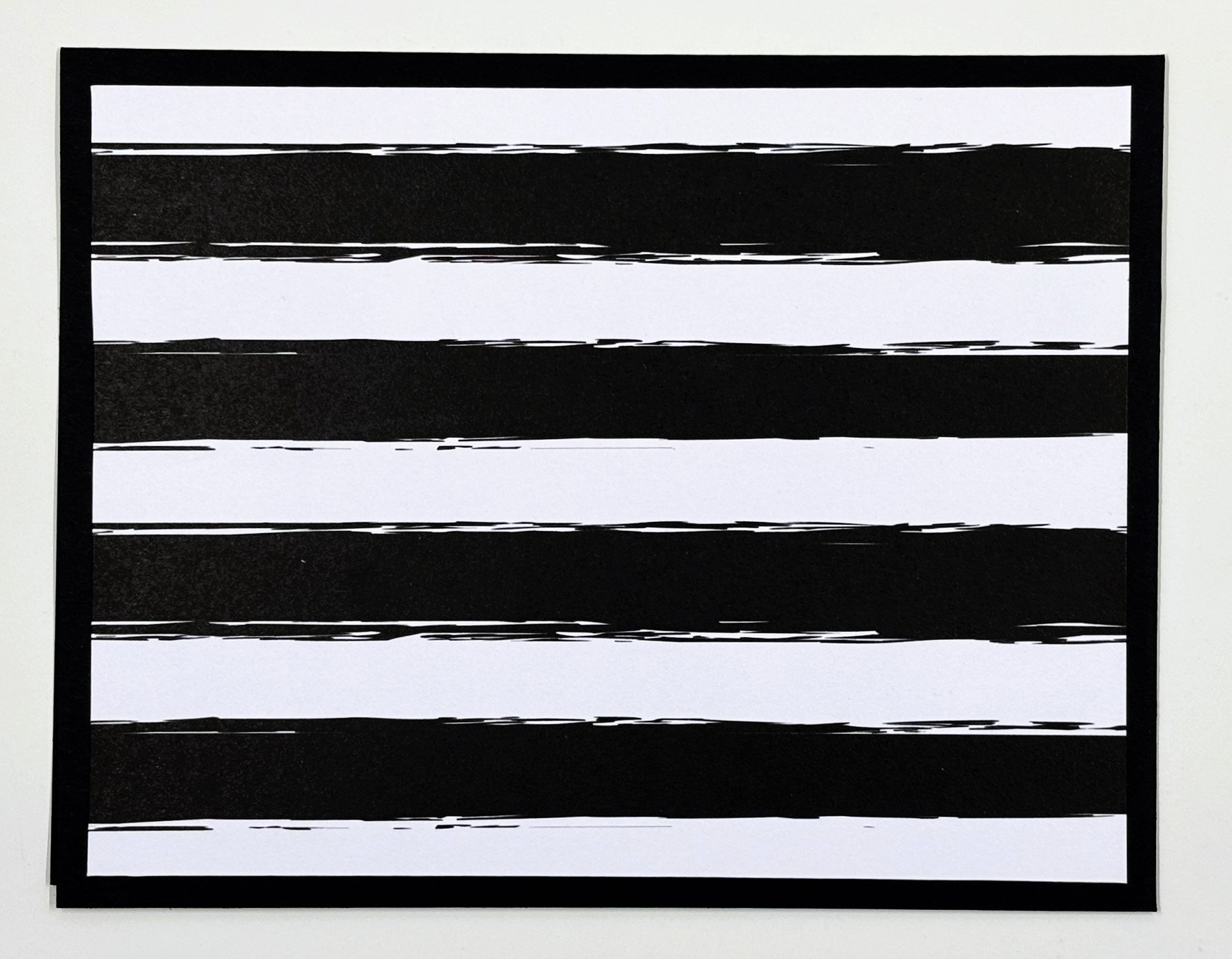 Handmade Black and White Striped Note Cards - Set of 6 - Etsy