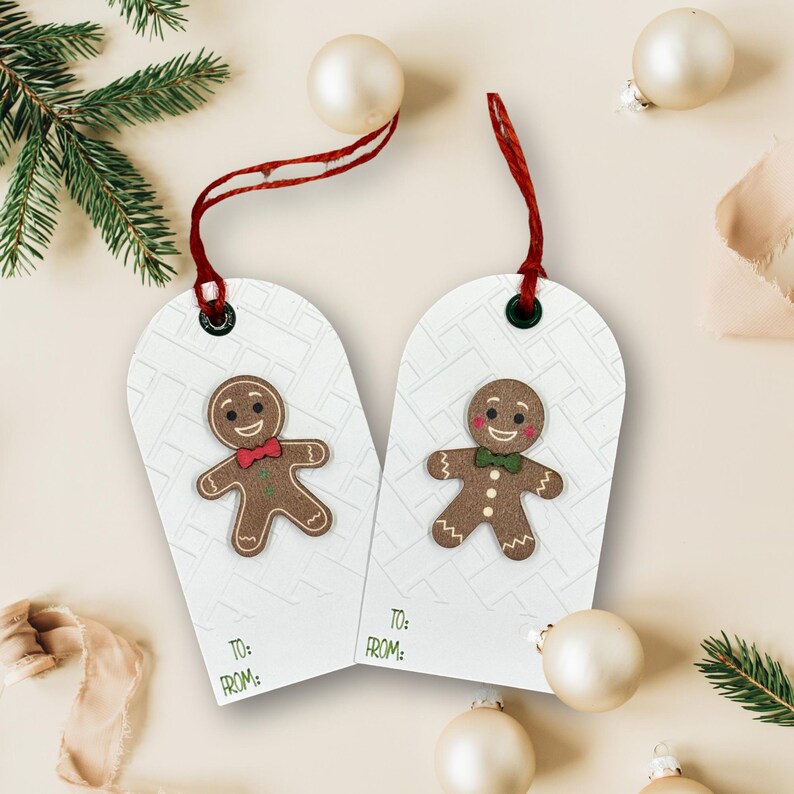A Gaggle of Gingerbread Gift Tags Handmade Holiday Gift Tags Set of 6