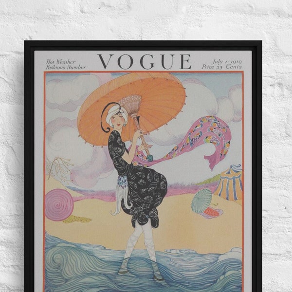 Vintage Vogue Cover Etsy