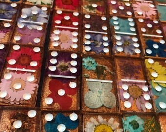 Handmade Double-Six Resin Dominos