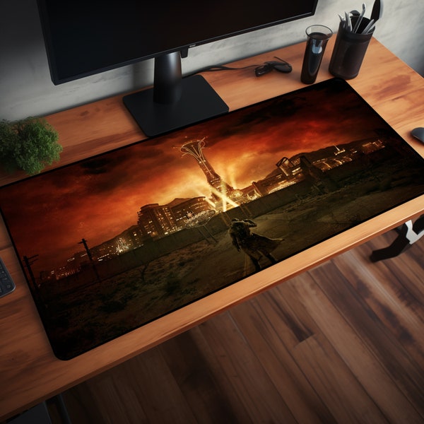 fallout,fallout new vegas mouse pad,gaming mouse pad,LED mousepad,office mat,video game mouse pad,xxl mouse pad,extra large desk mat