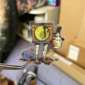 Thumbs Up! Clear Vinyl Sticker (Lethal Company)