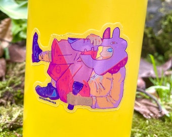 Clear Micheal Afton vinyl Sticker