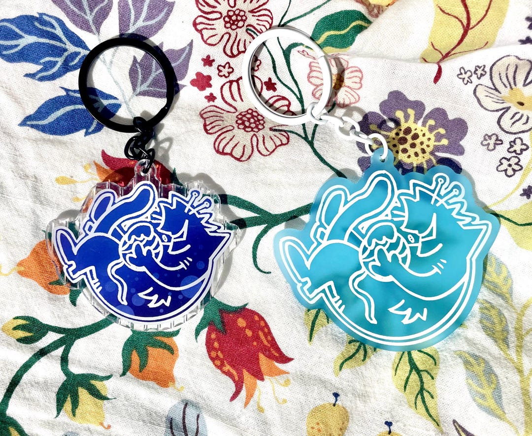Delta Rune Cat Cat Shadowguy Deltarune Frosted/lined Keychain - Etsy