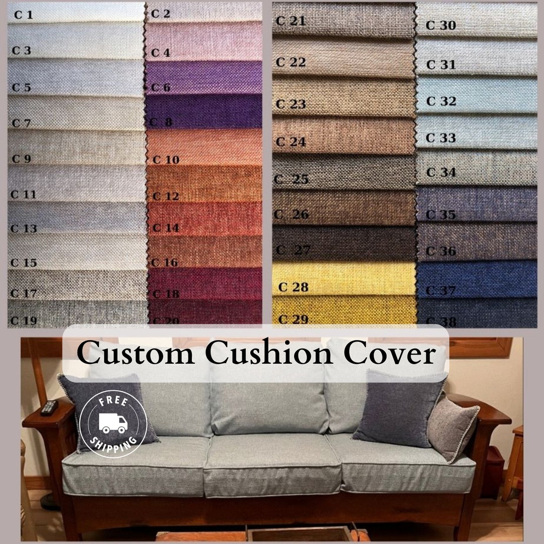Indoor Custom Bench Cushion Cover, Bench Cushion, Daybed Cushion