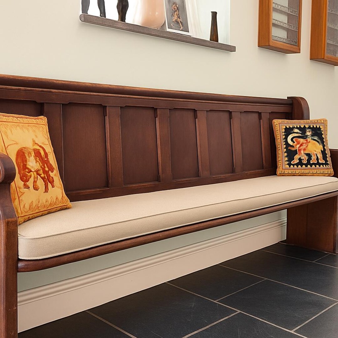 Custom Velvet Bench Cushion Cover, Handmade Indoor Seat - Etsy