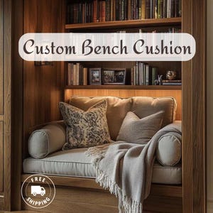 Bench Cushion Cover, Couch Cushion Cover, Custom Cushion Cover, Sofa Cushion Cover, Window Seat Cushion Cover, Sofa Cushion Cover
