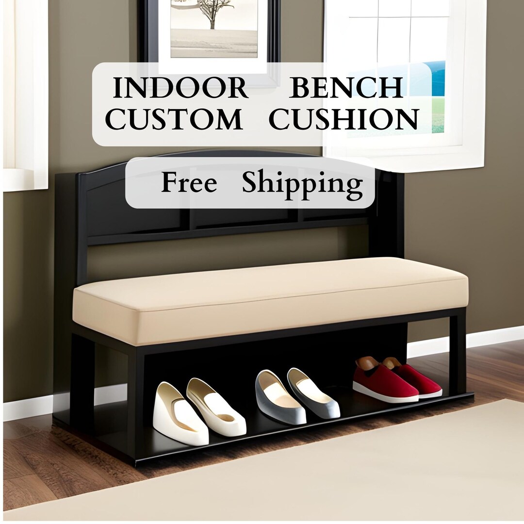 Custom Entryway Bench Cushion Cover Shoe Bench Cushion Bench Etsy UK