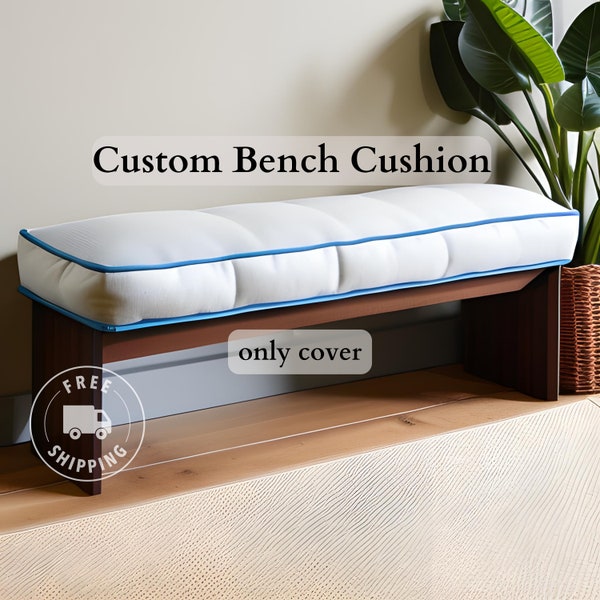 Bench Cushion Cover, Couch Cushion Cover, Custom Cushion Cover, Sofa Cushion Cover, Window Seat Cushion Cover, Sofa Cushion Cover