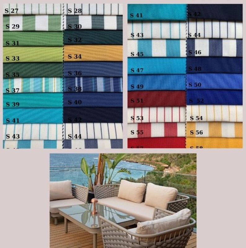 Bench Cushion Cover, Outdoor Garden Cushion, Replacement Cushion, Patio