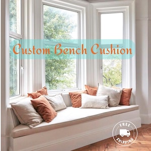 Custom Window Seat, Cushion Cover, Indoor Bench Cushions, Reading Nook Cushion Cover, Custom Seat Cushions, Daybed Cover, Shoe Bench Cushion