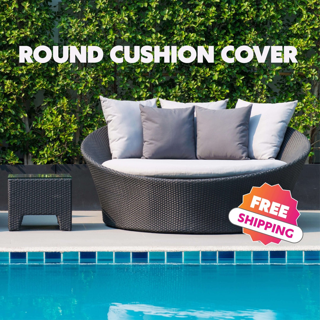 Patio Bench Cushion , Rattan Long Chair Cushion Cover, Glider Cushion