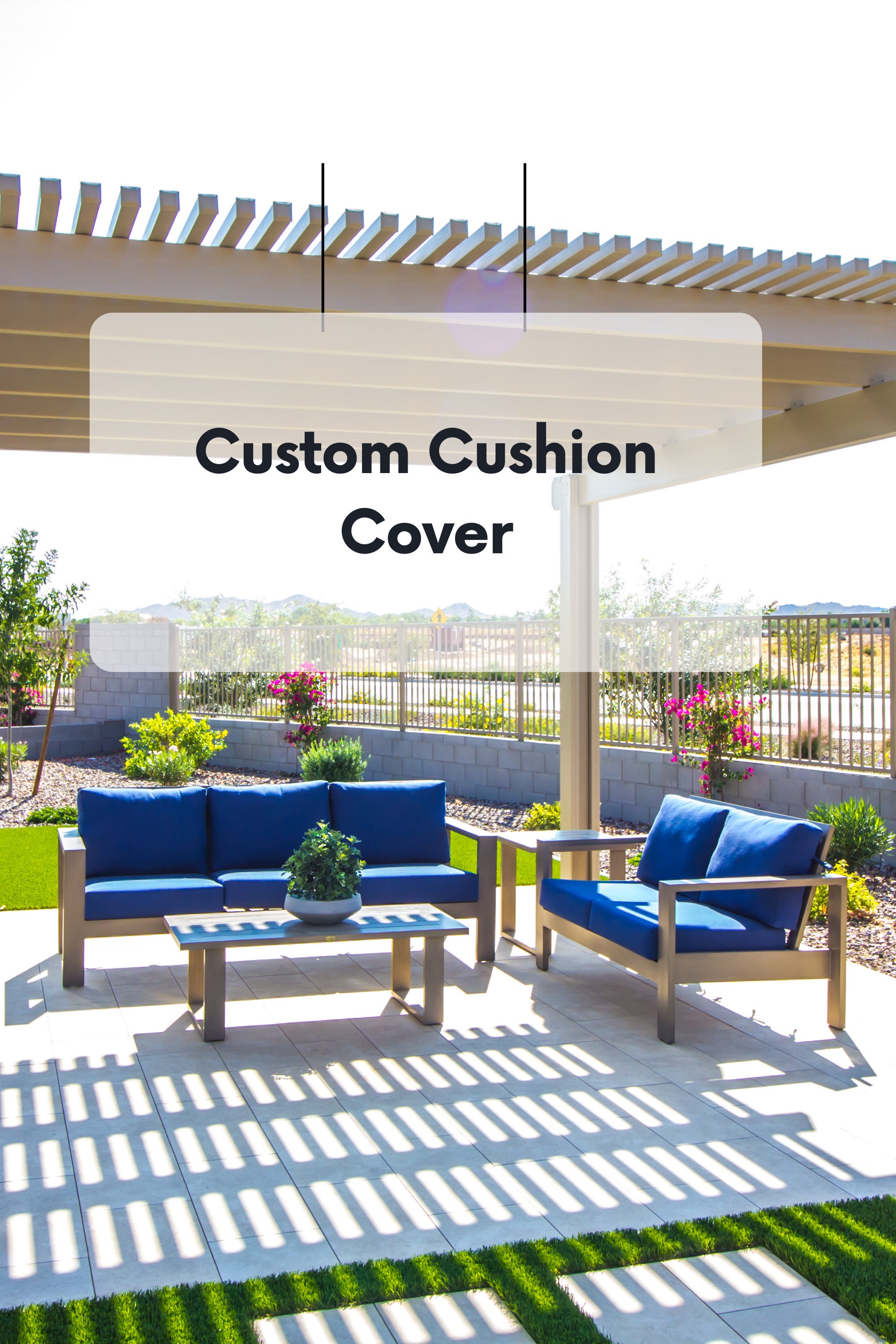 4 Pack Water-resistant Patio Cushion Cover (5 Sizes-Water