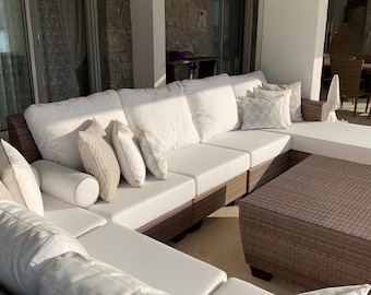 Outdoor Cushion Cover, Custom Size Patio seating,