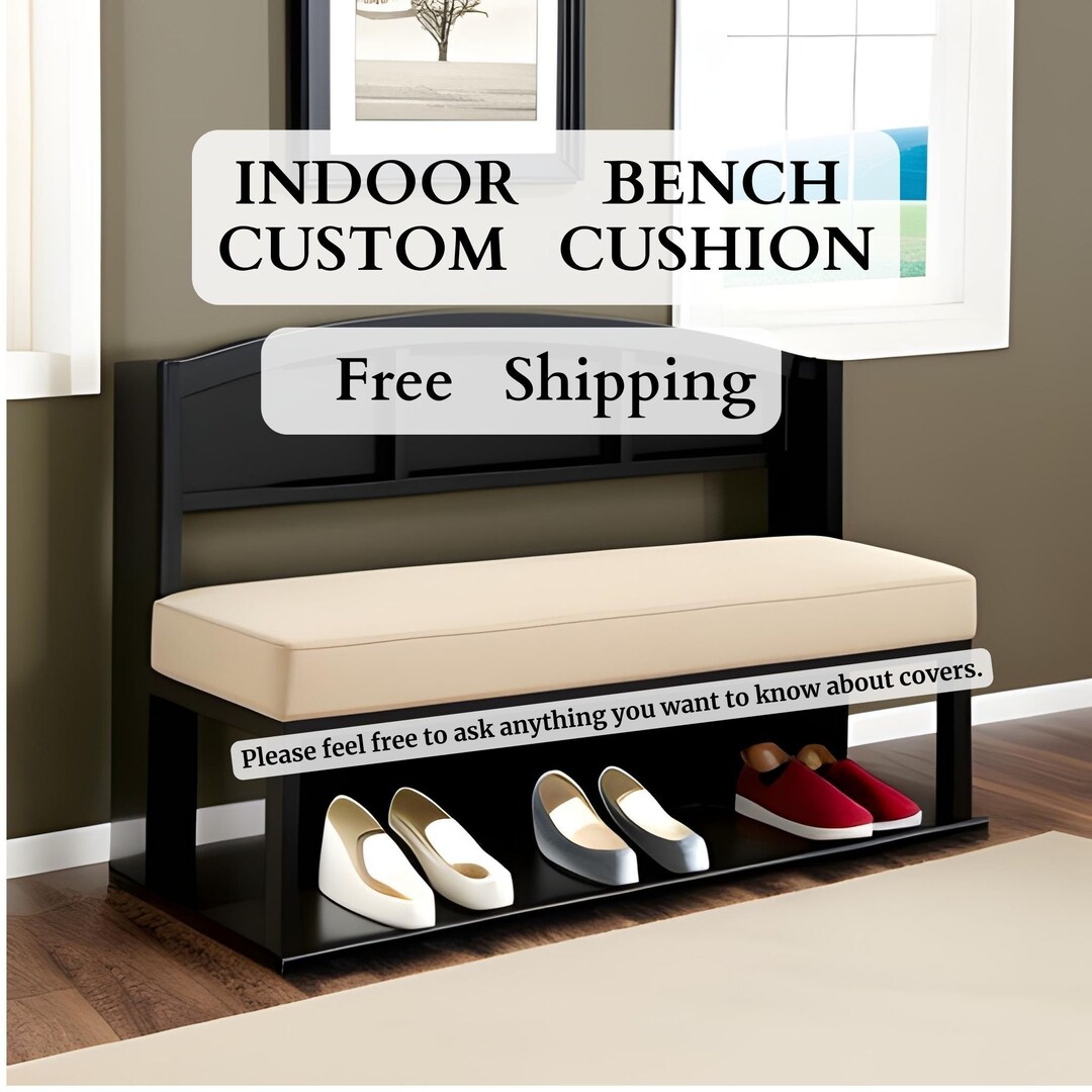 Custom Entryway Bench Cushion Cover Shoe Bench Cushion Bench Etsy