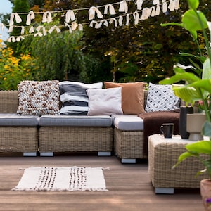 Custom Size Cushion Cover, Any Size Patio Cushions, Garden Bench Cushions, Waterproof Cushion, Replacement Cushion, Sunbrella cushion cover