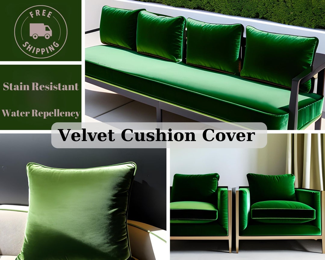 Velvet Cushion Cover Velvet Pillow Cover Velvet Lumbar Etsy UK