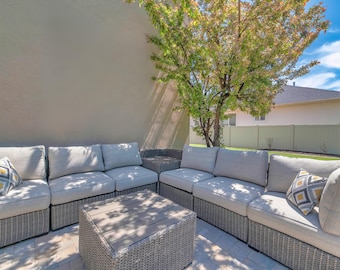 Waterproof Outdoor Bench Cushion Cover: Custom Patio Cushion, Durable Fabric