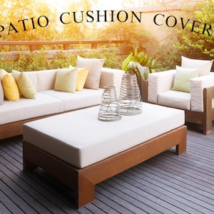 Outdoor Cushion Cover, Seat Cushion Cover, Custom Size Patio, Patio Bench Cushion, Custom Outdoor Cover, Garden Cushion, Bench Cushion Cover