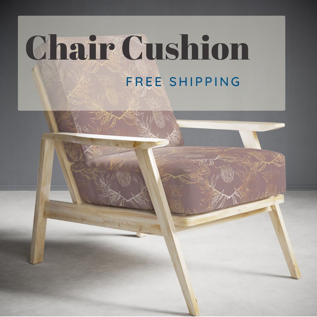 Custom Chair Cushion Cover, Chair Cushion Cover, Long Chair Cushion