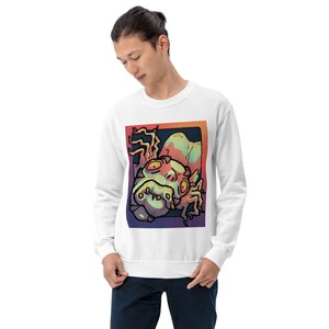 Creepy Monster Sweater Crew Neck Original Design mit lebendigen Farben
