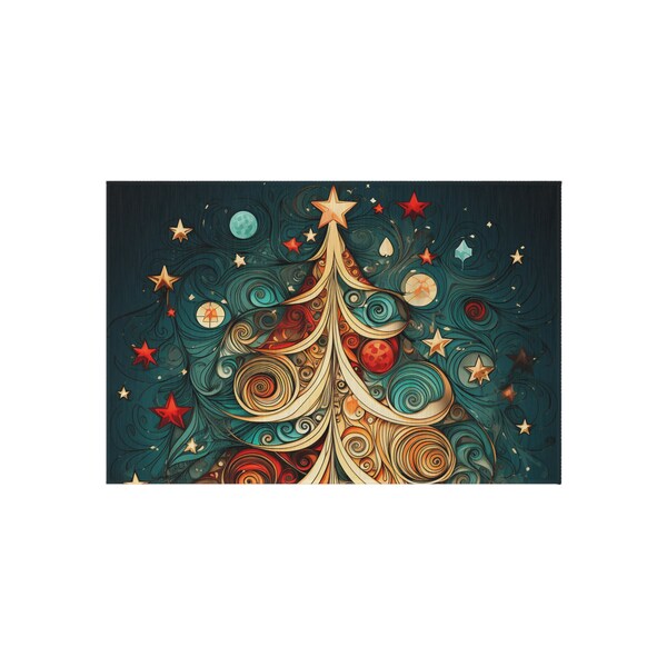 Xmas Outdoor Rugs Etsy