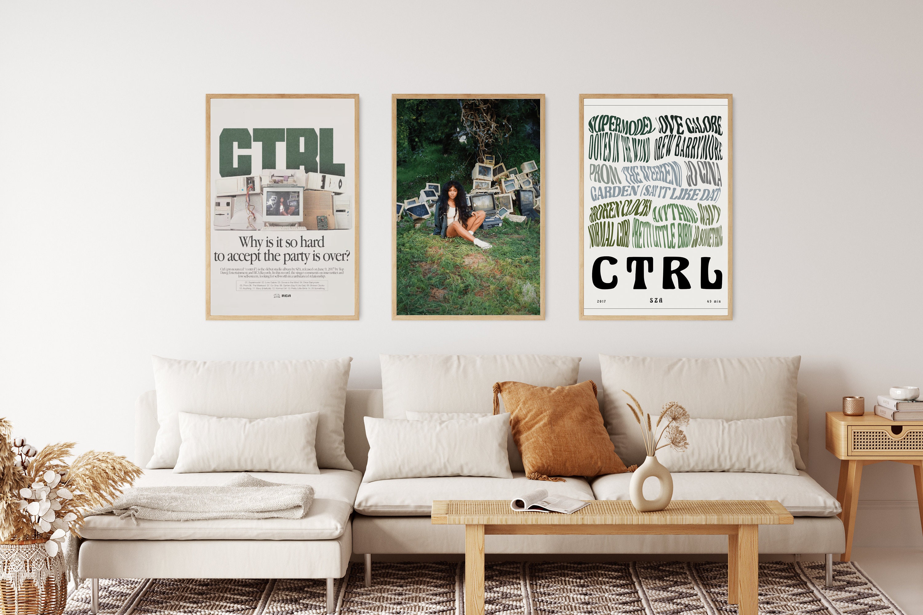 sza ctrl album cover Cool Wall Decor Art Print posters for room aesthetic  Frameless Gift 12 x 18 inch(30cm x 46cm) 