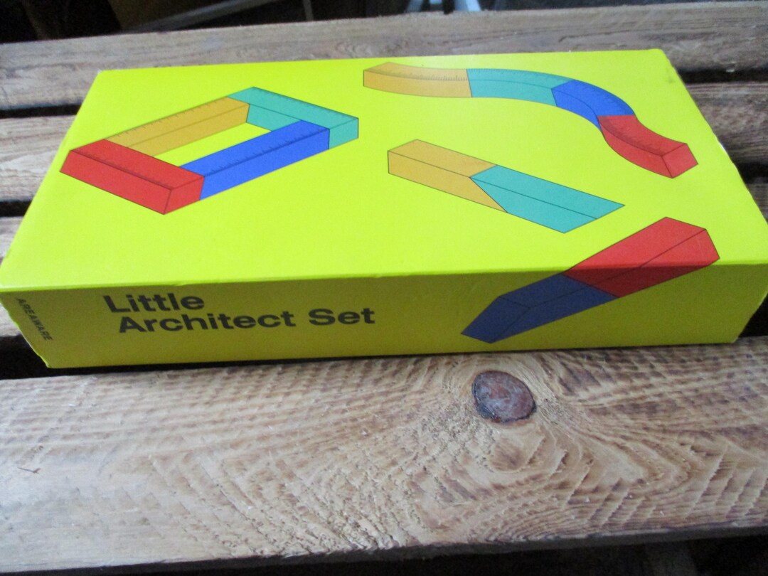 Little Architect Set Vintage Mid 2000s Magnetic Wood Building Blocks ...