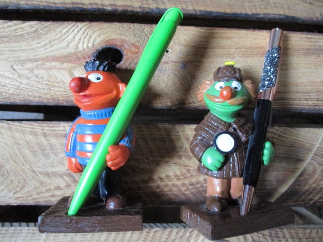 Muppet Show Pen Holder Vintage 1981 Muppets Sesame Street Bert Ernie ...