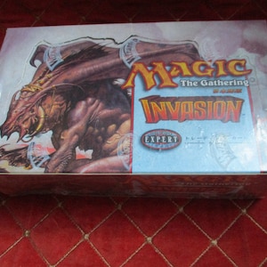 Magic the Gathering Invasion vintage 2000 Japanse boosterdoos JP-fabriek verzegeld Wizards of the Coast MTG Richard Garfield TCG
