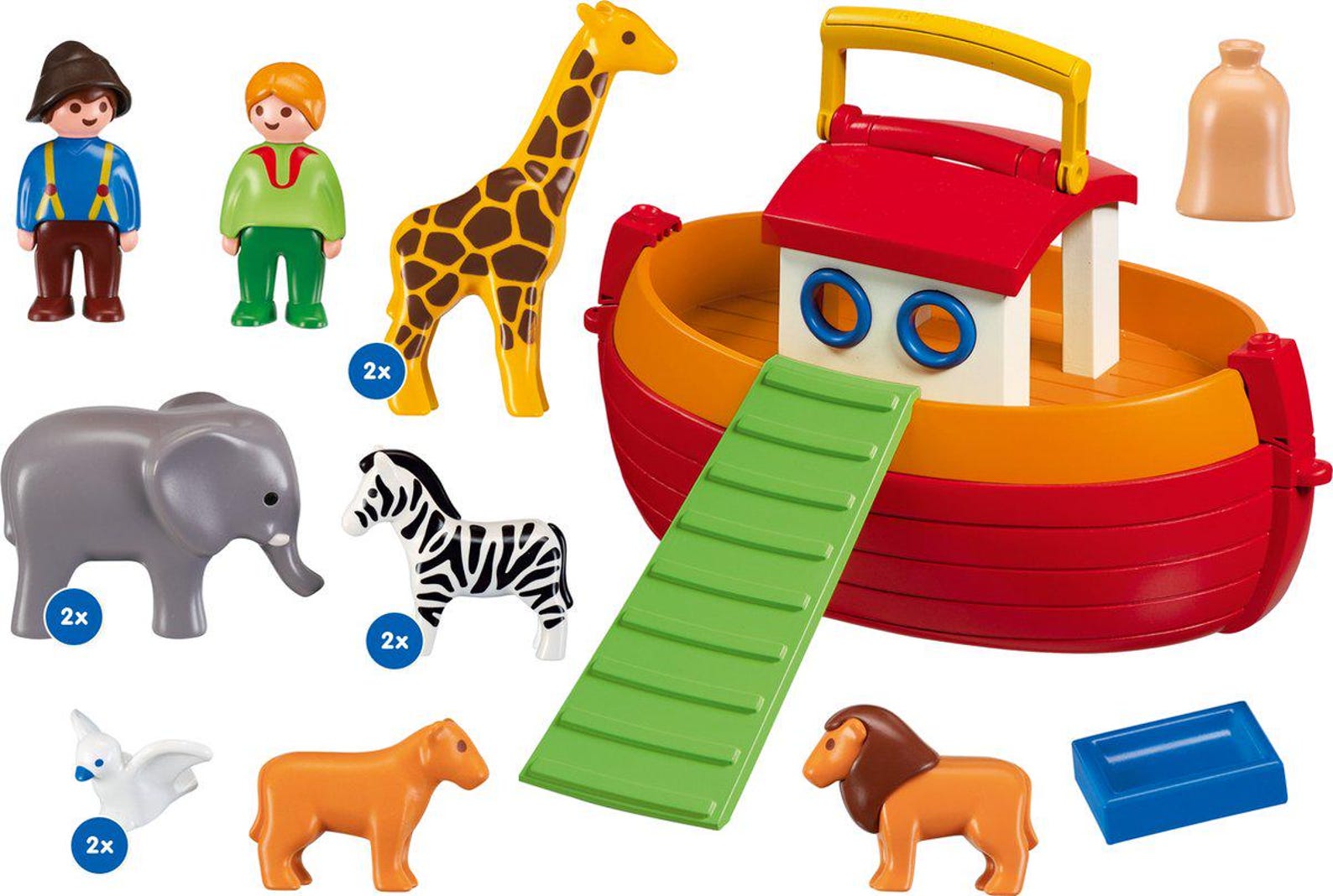 Playmobil 1-2-3 Noah's Ark Vintage Early 2000s Complete Playset for ...