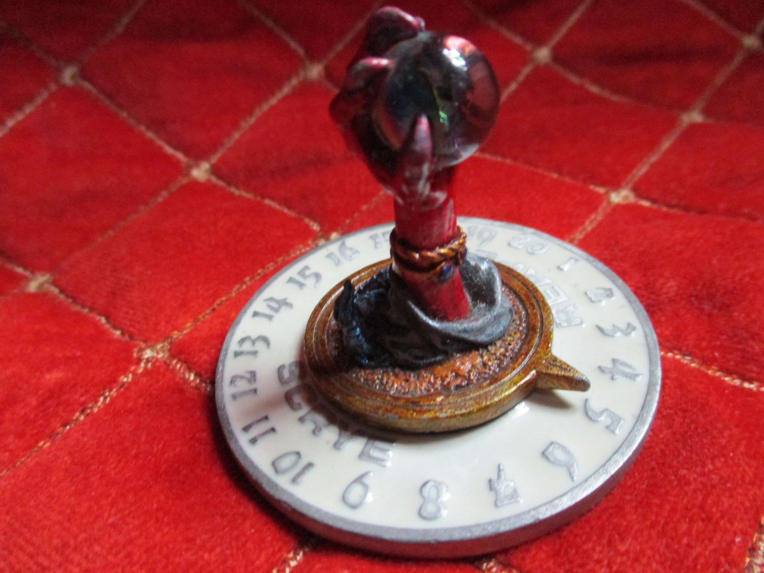 SF・ファンタジー・ホラー Scrye Life Counter Wizard Scrye Reaper 1994 Wizard w/Orb Bronze Life Counter - Magic MTG