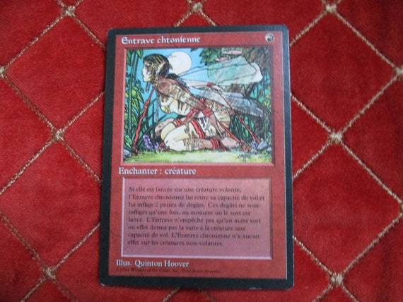 Magic the Gathering Earthbind Vintage 1994 Quinton Hoover Collectible Trading Card Richard Garfield - Etsy Norway Magic the Gathering Earthbind Vintage 1994 Quinton Hoover Collectible Trading Card Richard Garfield - Etsy Norway