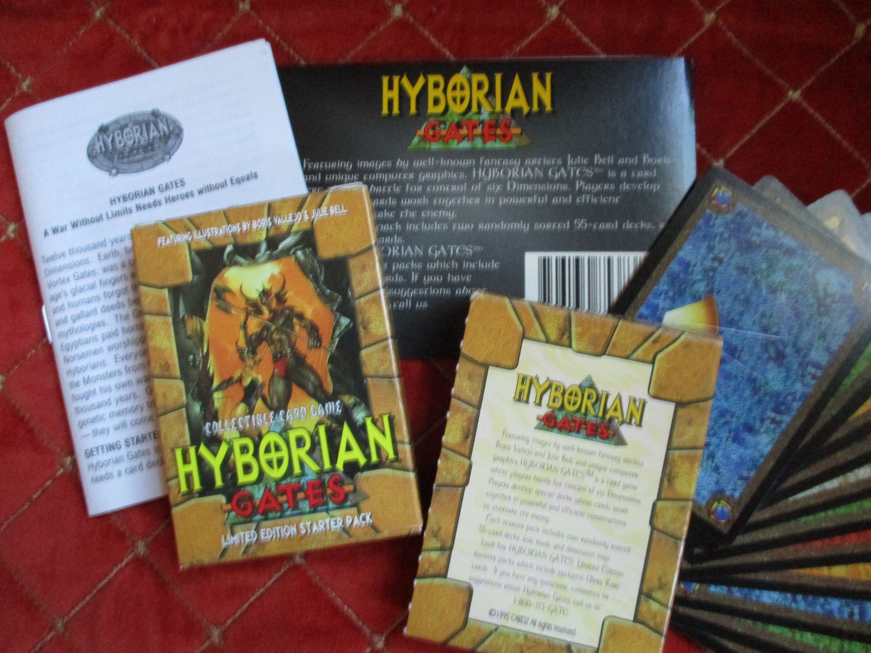 Hyborian Gates CCG TCG Complete 2-player Starter Set Vintage 1995