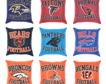 NFL Team Printed Pillow Case Cover - Compatible - Show Your Love for American Football, Cowboys, Buccaneers, Bears, Chiefs, Vikings