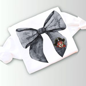 Preppy Mascot Pirate PNG Coquette Bow Star Eye Sunglasses Trendy School 300 DPI Instant Download Sublimation Spirit Shirt Gift School Team
