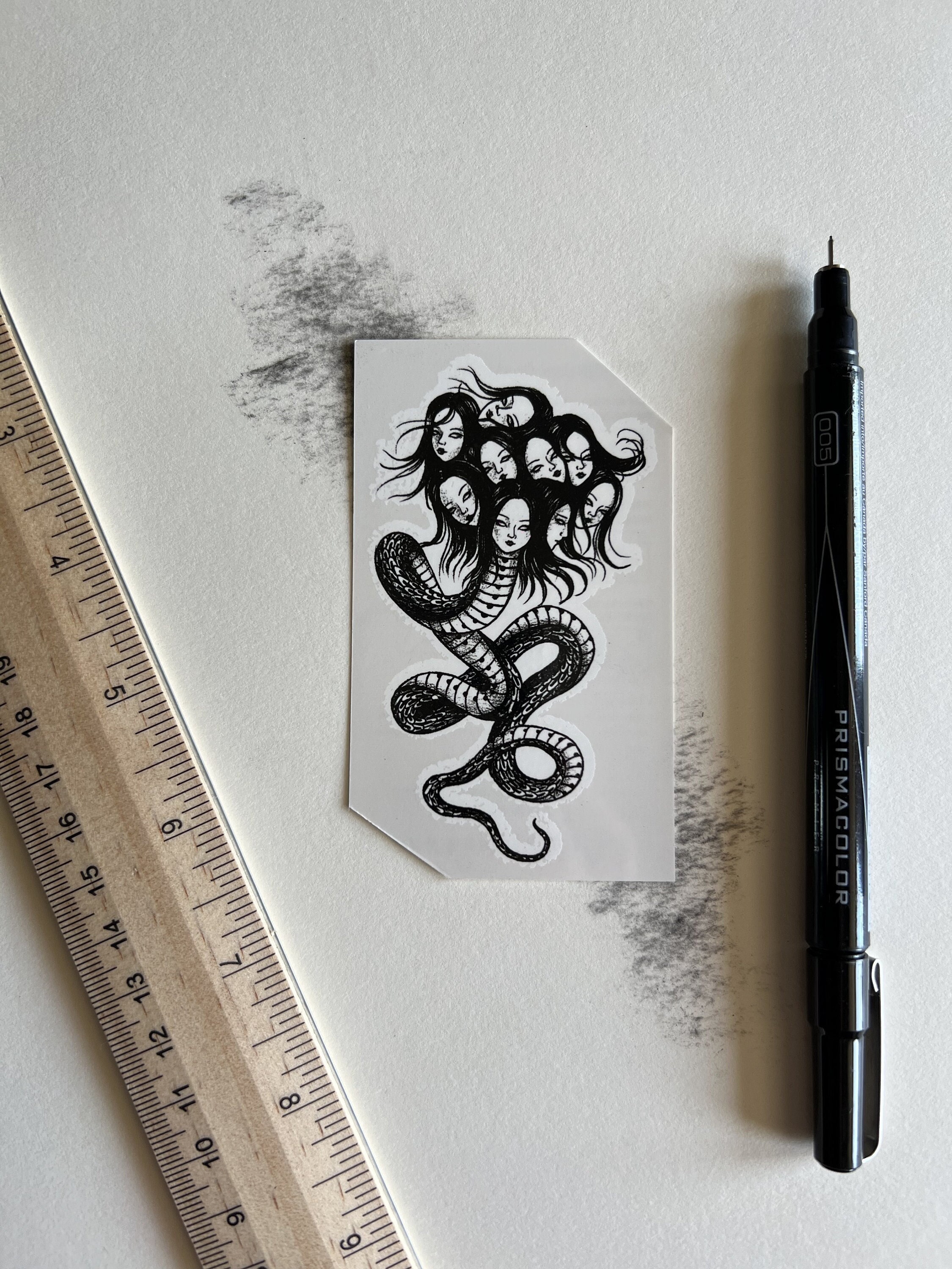 Hydra Woman Realistic Temporary Tattoo Body Art - Etsy