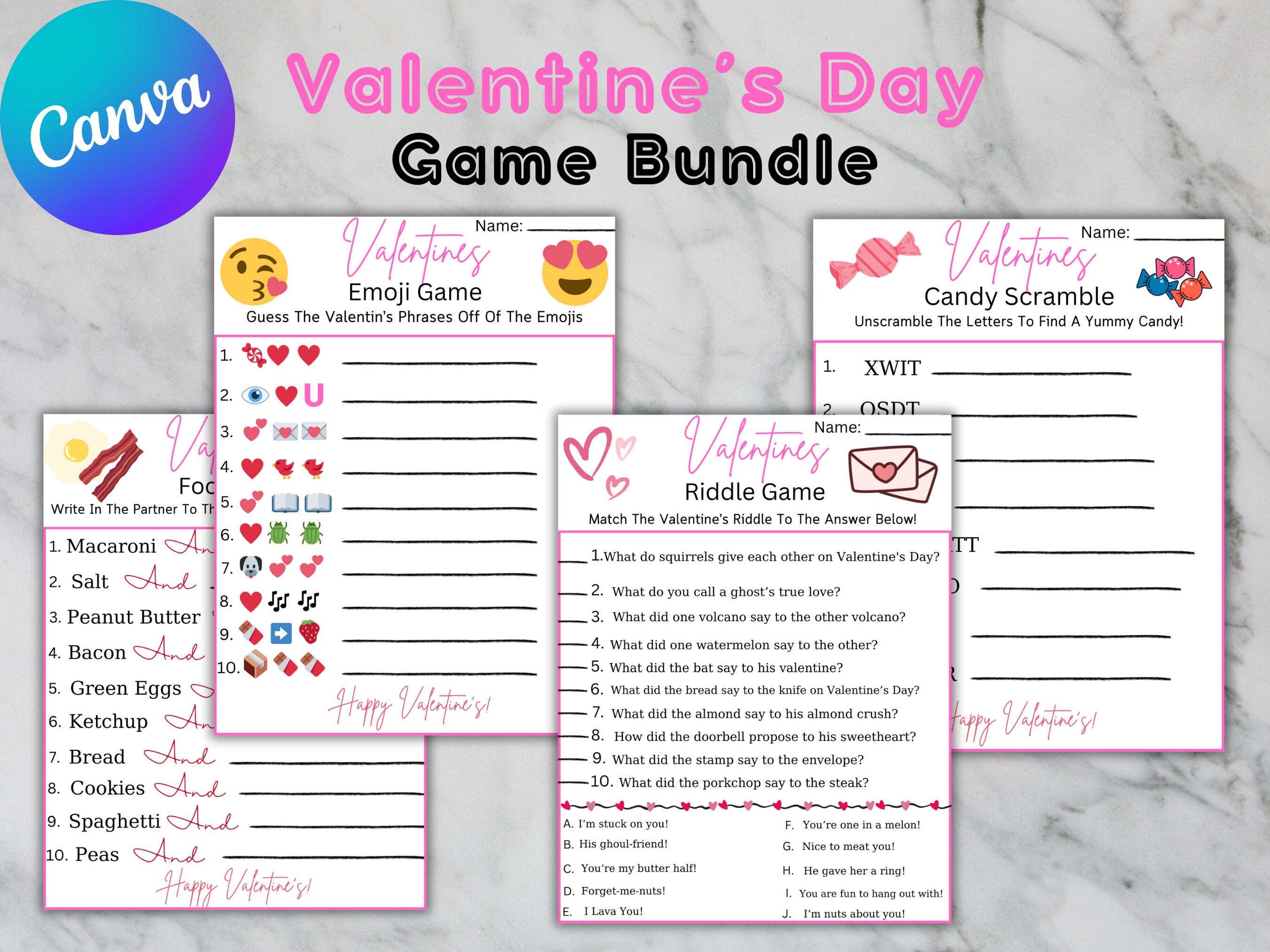 Valentine Day Printable Games Valentine Games Bundle Valentine Kid Valentine Day Printable Games Valentine Games Bundle Valentine Kid