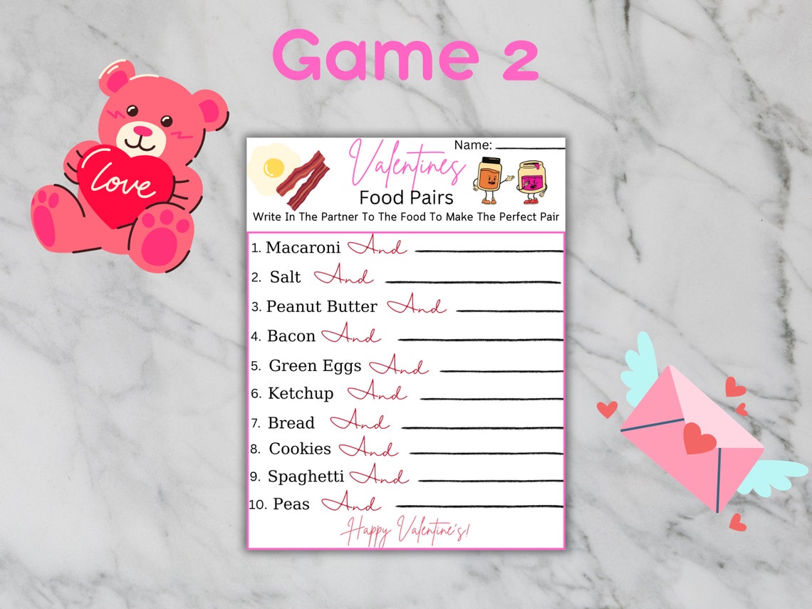 Valentine Day Printable Games Valentine Games Bundle Valentine Kid Valentine Day Printable Games Valentine Games Bundle Valentine Kid