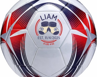 Personalisierter Fußball - Name & Logo | Größen 3, 4, 5 | Personalisiertes Geburtstagsgeschenk für Kinder, Teamsport Geschenk, personalisierte Fußball Ausrüstung