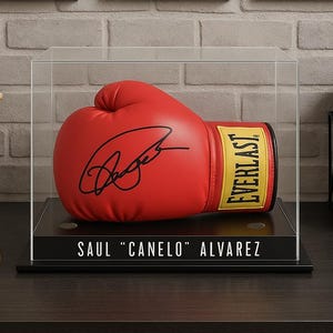 Personalized Handmade Acrylic Boxing Glove/Baseball Glove/Hat Display Case - UV Protecting Memorabilia Storage Box - Wall or Table Mount