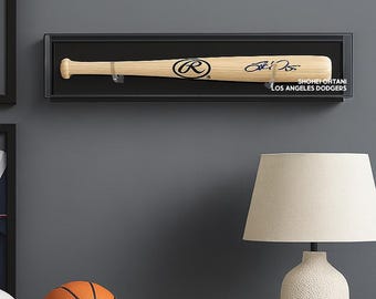 Benutzerdefinierte UV-geschützte Acryl-Baseballschläger-Vitrine - Aufbewahrung von Erinnerungsstücken für die Wand- / Tischmontage