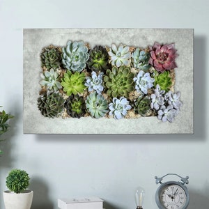 Living Wall Galvanized Steel/Zinc Succulent Planter - Wall Mount Garden Pocket Planter - Aged Silver - Fast Free Shipping!